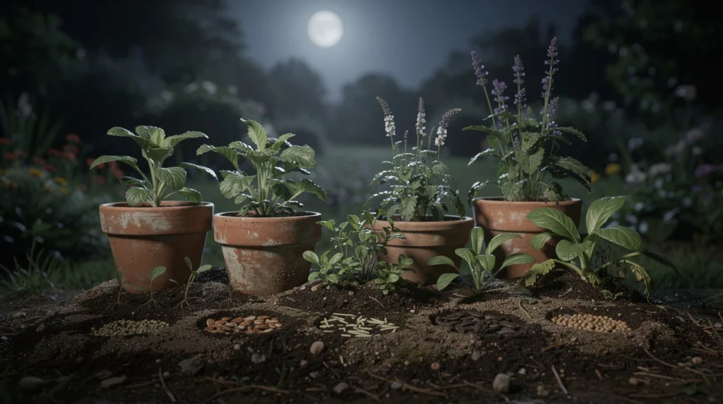 Jardiner avec la lune : graines, plantes et secrets du calendrier lunaire